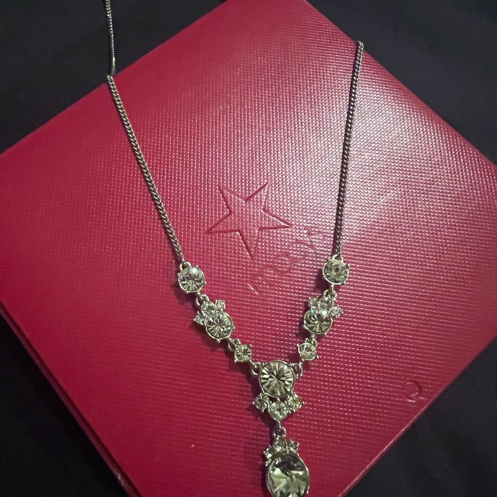 Givenchy Multi-Crystal Y-Neck Necklace